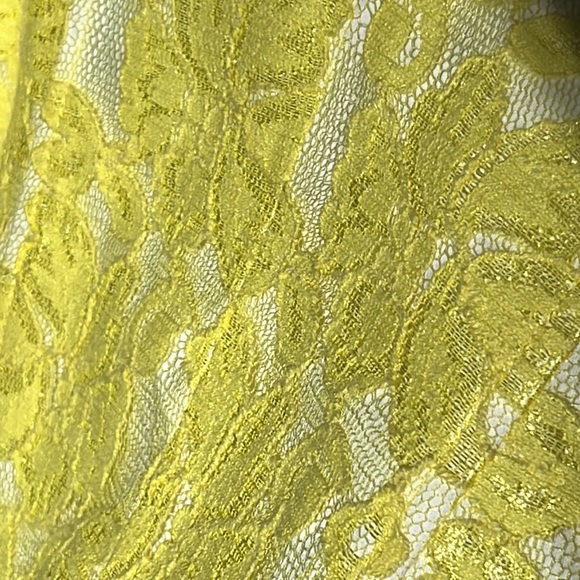 Guess Yellow and White Lace Bustier NWT Sz L/XL - Picture 7 of 17